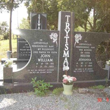 TRYTSMAN John William 1911-1983 &amp; Hester Johanna 1915-1999