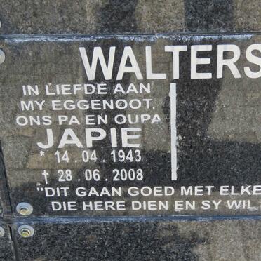 WALTERS Japie 1943-2008