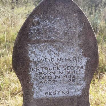 SEBONI Gertrude 1914-1942