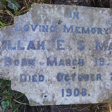 MALGAS Zillah E.S. 1893-1908