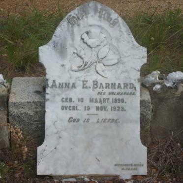 BARNARD Anna E. nee WOLMARANS 1890-1923