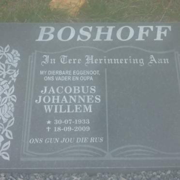 BOSHOFF Jacobus Johannes Willem 1933-2009