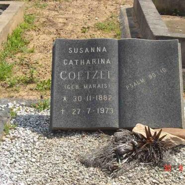 COETZEE Susanna Catharina nee MARAIS 1882-1973