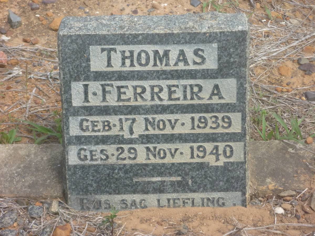 FERREIRA Thomas I. 1939-1940