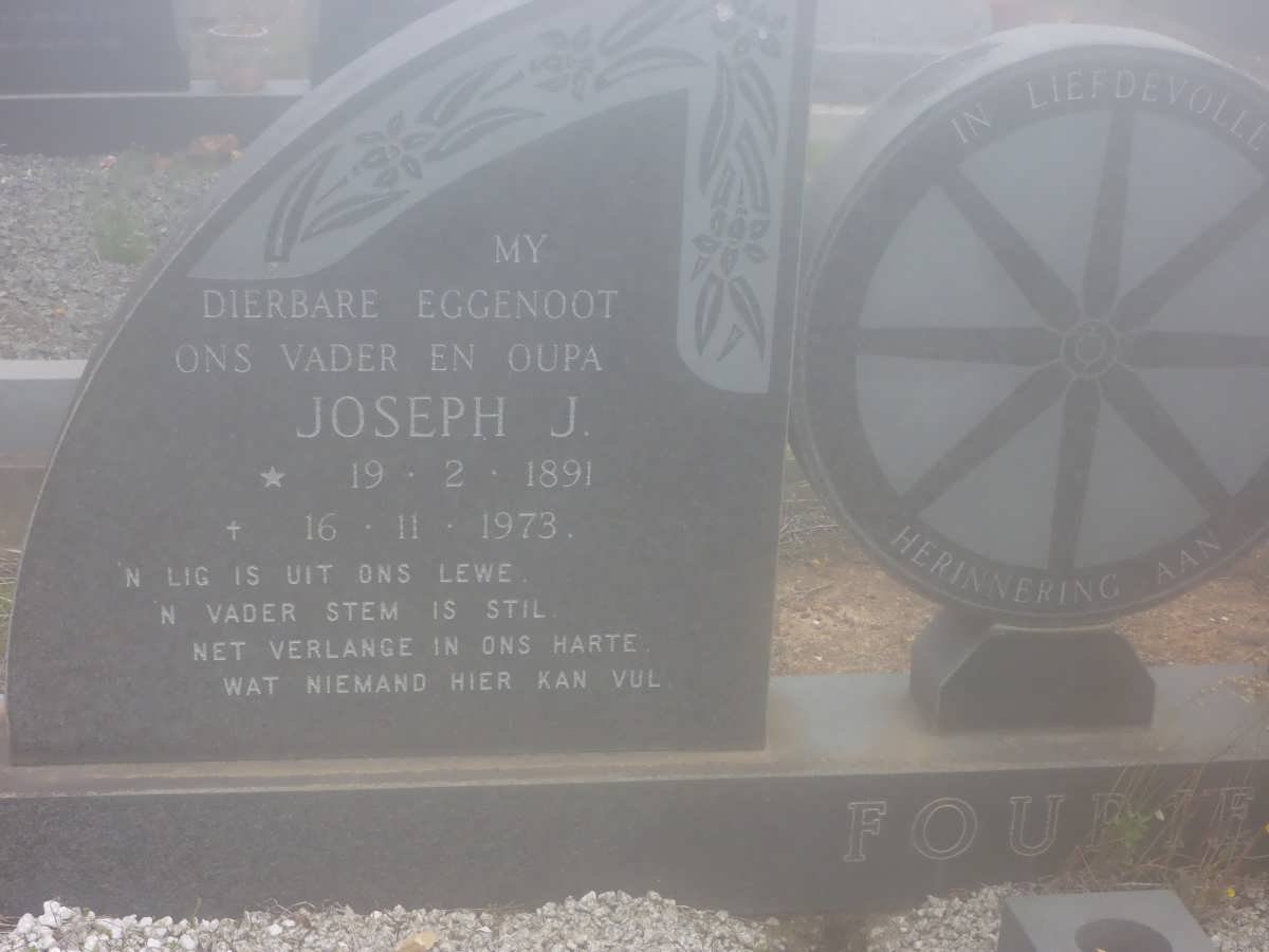 FOURIE Joseph J. 1891-1973