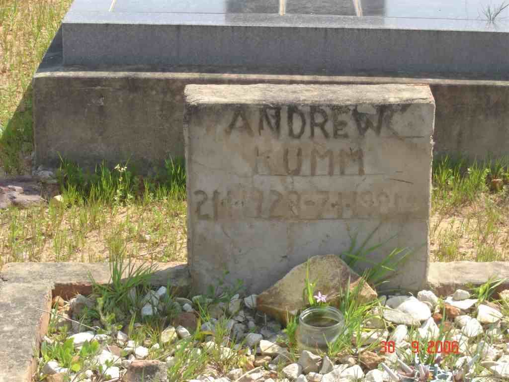KUMM Andrew 1928-1984
