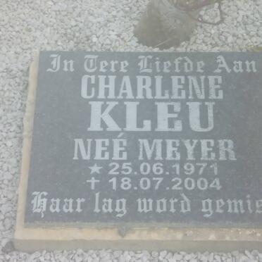 KLEU Charlene nee MEYER 1971-2004