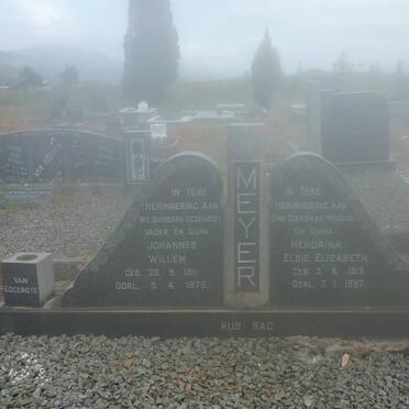 MEYER Johannes Willem 1911-1973 &amp; Hendrina Elsie Elizabeth 1915-1997