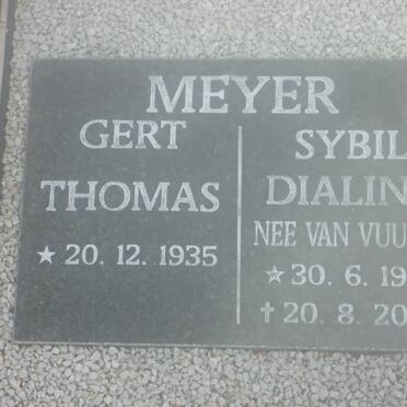 MEYER Gert Thomas 1935- &amp; Sybil Dialina VAN VUUREN 1939-2006