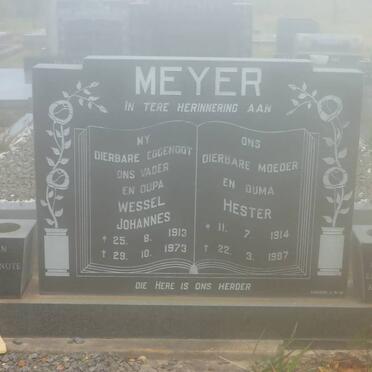 MEYER Wessel Johannes 1913-1973 &amp; Hester 1914-1987