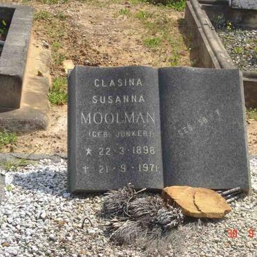 MOOLMAN Clasina Susanna nee JONKER 1898-1971