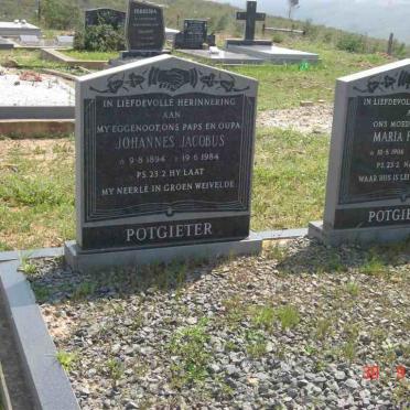 POTGIETER Johannes Jacobus 1894-1984 &amp; Maria Fredrika 1906-1993