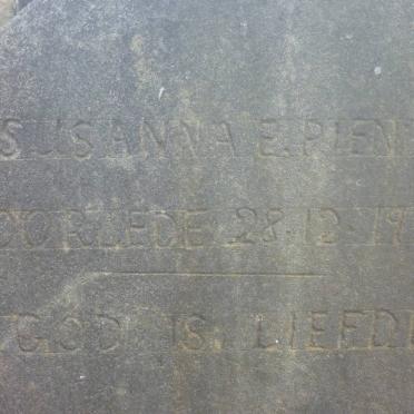 PIENAAR Susanna E. -1943 