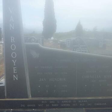 ROOYEN Jan Hendrik, van 1891-1974 &amp; Cornelia Maria GERBER 1897-1978