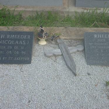 RHEEDER Nicolaas H. 1931-1996 &amp; G.E. 1932-1990