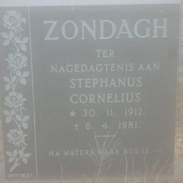 ZONDAGH Stephanus Cornelius 1912-1981