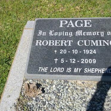 PAGE Robert Cuming 1924-2009
