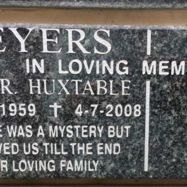 WEYERS Paul R. Huxtable 1959-2008