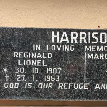 HARRISON Reginald Lionel 1907-1963 &amp; Margaret Garforth FORWARD 1910-1994