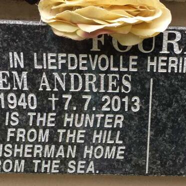 FOURIE Willem Andries 1940-2013