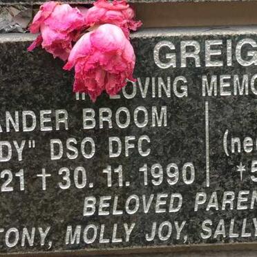 GREIG Alexander Broom 1921-1990 &amp; Joyce formerly BARRY nee TAYLOR 1919-2017