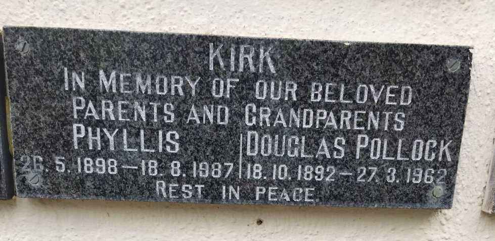 KIRK Douglas Pollock 1892-1962 & Phyllis 1898-1987