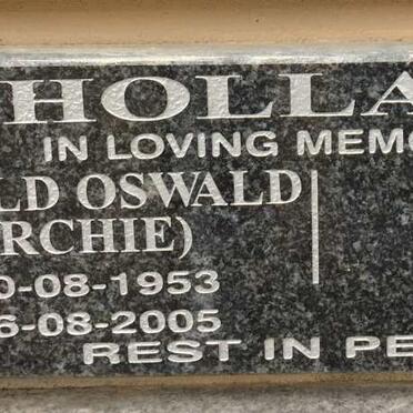 HOLLAND Donald Oswald 1953-2005
