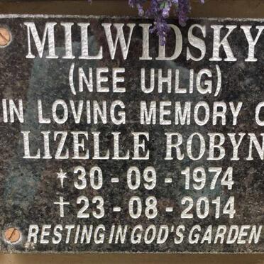 MILWIDSKY Lizelle Robyn nee UHLIG 1974-2014