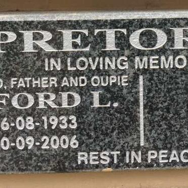 PRETORIUS Linford L. 1933-2006