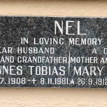 NEL Johannes Tobias 1908-1981 &amp; Mary Elizabeth 1912-2000