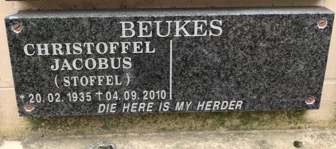 BEUKES Christoffel Jacobus 1935-2010