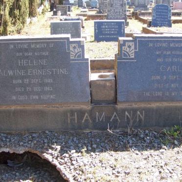 HAMANN Carl 1890-1958 &amp; Helene Alwine Ernestine 1889-1963