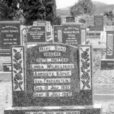 KOPKE Linda Wilhelmine Auguste nee FRAUENSTEIN 1891-1957