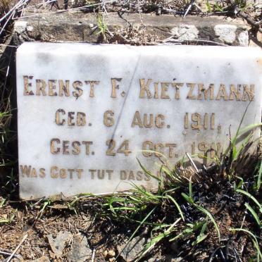 KIETZMANN Erenst F. 1911-1911