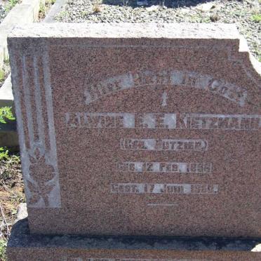 KIETZMANN Alwine E.E.nee PUTZIER 1896-1950