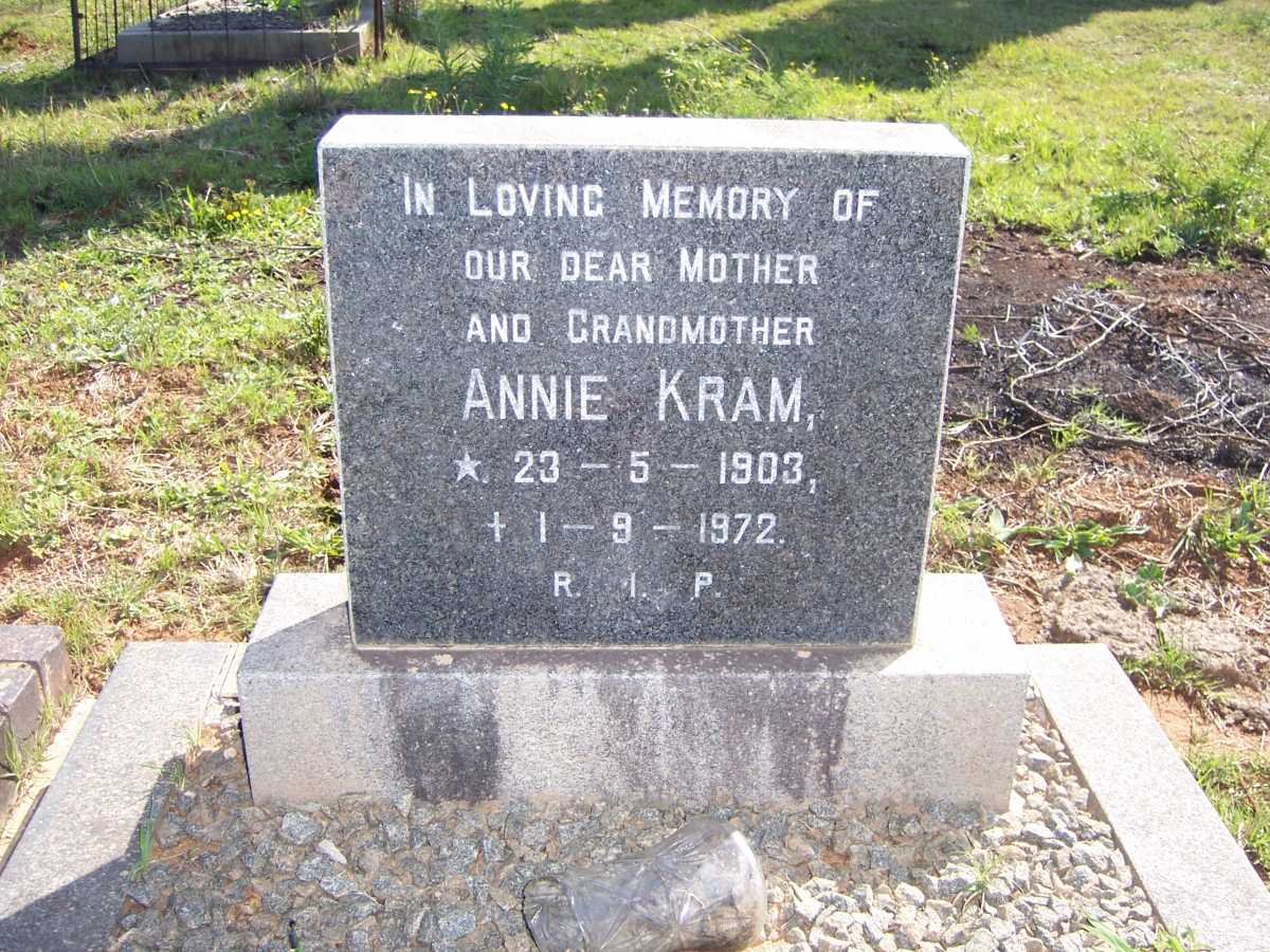 KRAM Annie 1903-1972