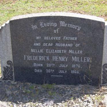 MILLER Frederick Henry 1876-1966 &amp; Nellie Elizabeth 1875-1960