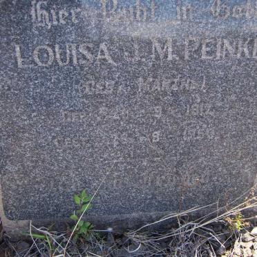 PEINKE Louisa J.M. nee MANTHE 1912-1950