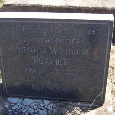 PUTZIER Arnold Wilhelm 1916-1919