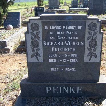 PEINKE Richard Wilhelm Friedrich 1891-1967