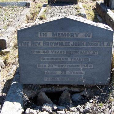 ROSS Brownlee John -1944 &amp; Frances Mary 1865-1957