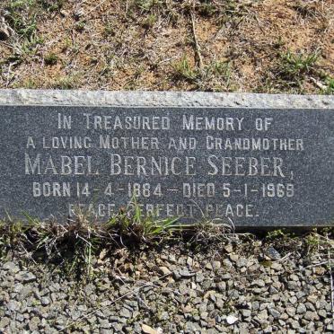 SEEBER Mabel Bernice 1884-1969