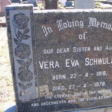 SCHWULST Vera Eva 1918-1978