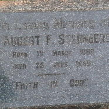 STERNBERG August F. 1888-1950