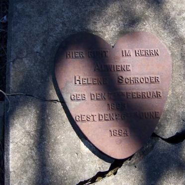 SCHRODER Alwiene Helene 1893-1894