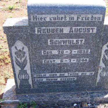 SCHWULST Reuben August 1895-1944