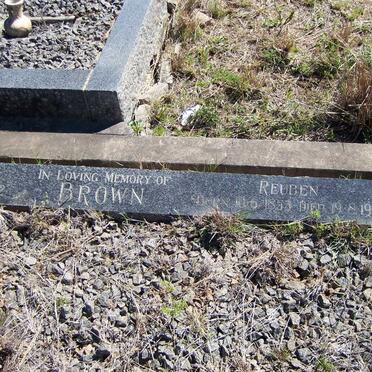 BROWN Reuben 1853-1929 &amp; Sarah E. 1854-1932 _1