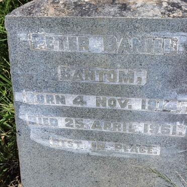 BANTOM Peter Daniel 1914-1951