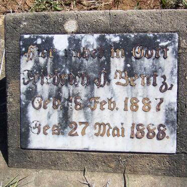 BENTZ Friedrich 1887-1888