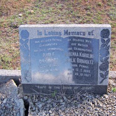 BIRKHOLTZ Adolf 1884-1963 &amp; Rebekka Karoline Emilie PEINKE 1886-1957